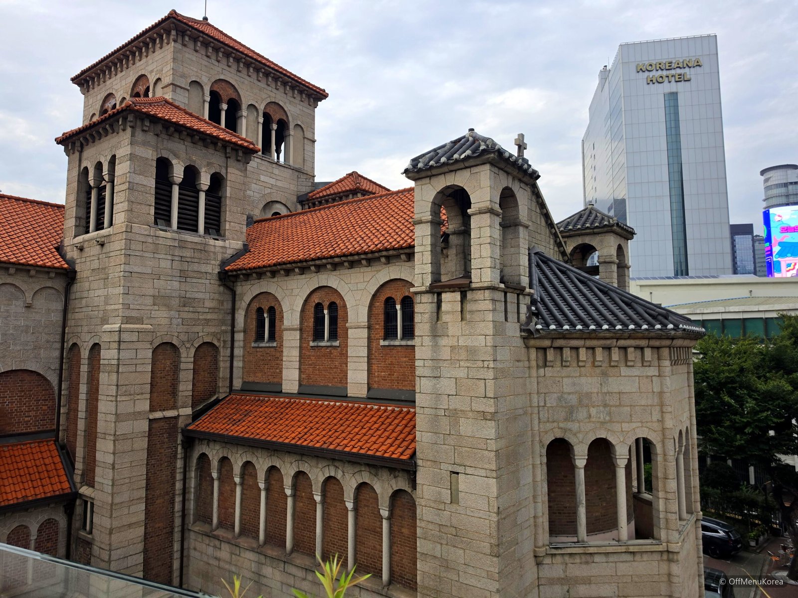 Anglican Cathedral of Seoul seen from Cecil Maru